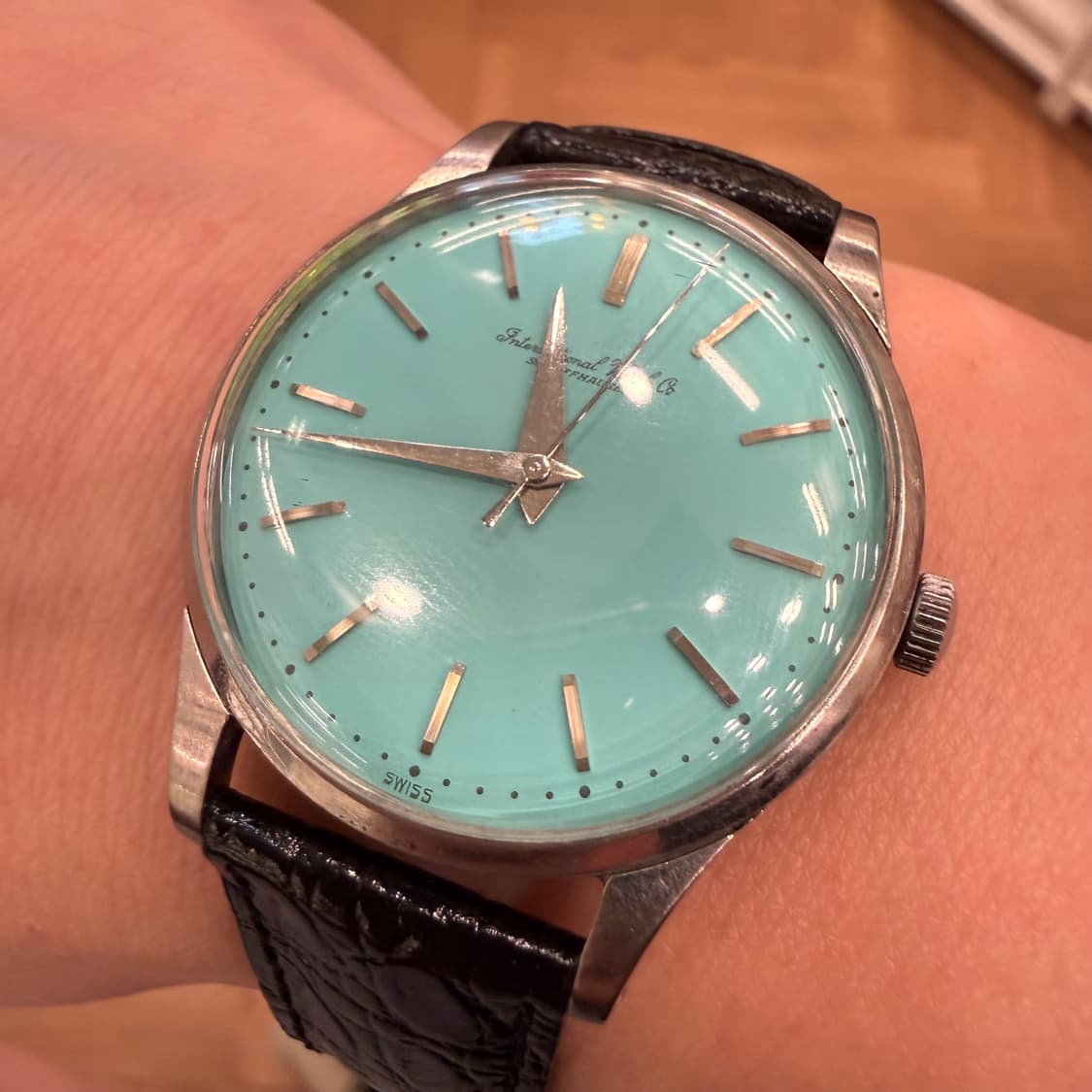 빈티지 IWC 샤프하우젠 수동 - 티파니 블루 다이얼 상품이미지2