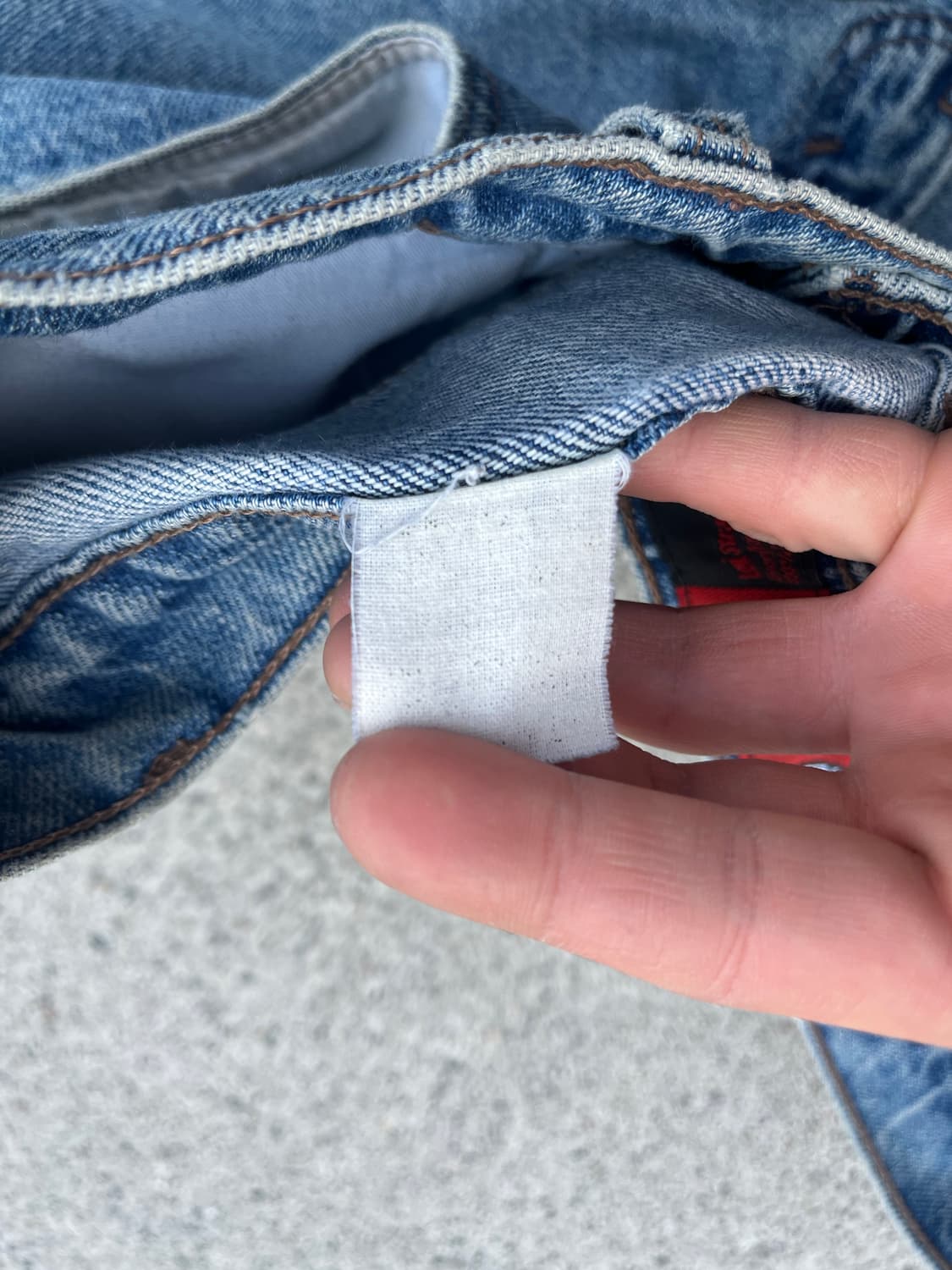 90s USA made Levi's 연청 루즈핏 실버탭  상품이미지3