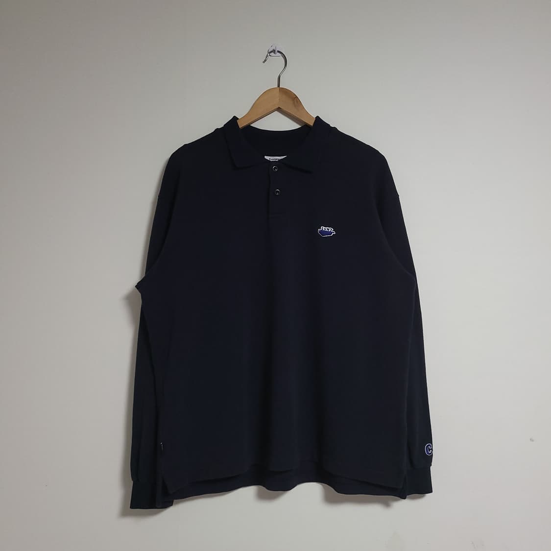 (S) COVERNAT 커버낫 네이비 PK 카라 긴팔 티셔츠 상품이미지1