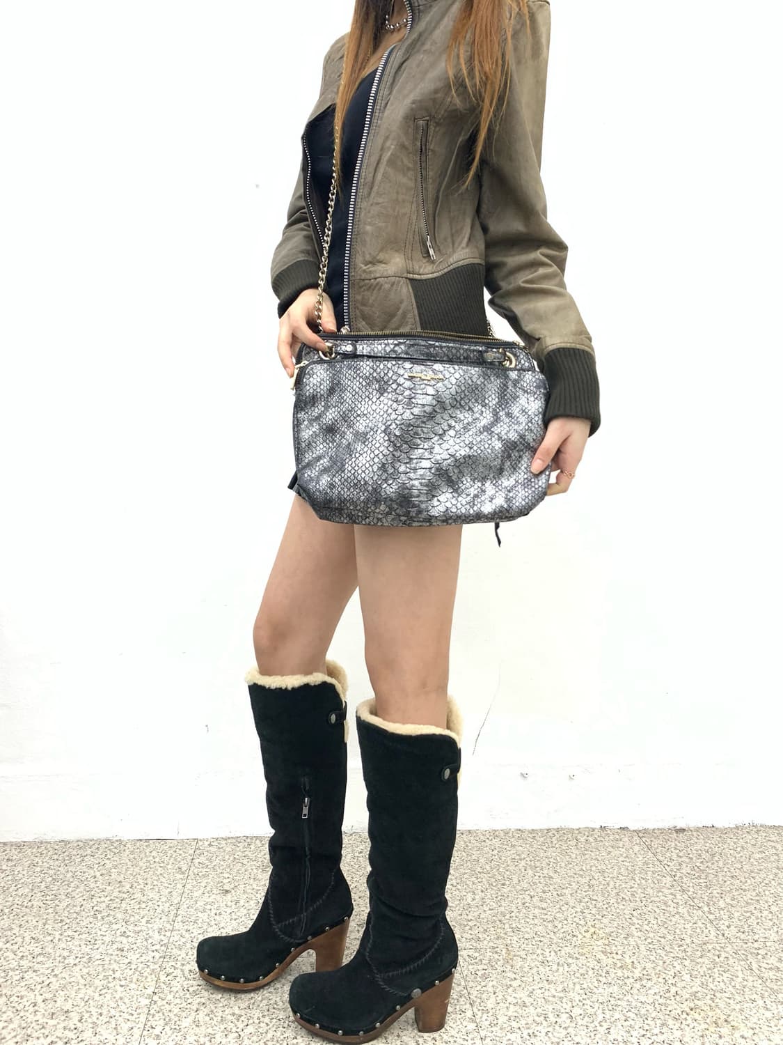Python chain shoulder bag  상품이미지5