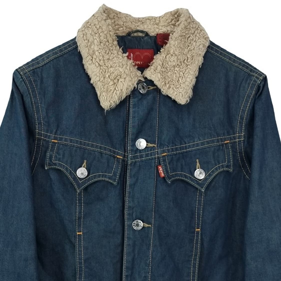 리바이스 안감 퍼 쉐르파 타입원 데님 자켓 청자켓 M16429 상품이미지4