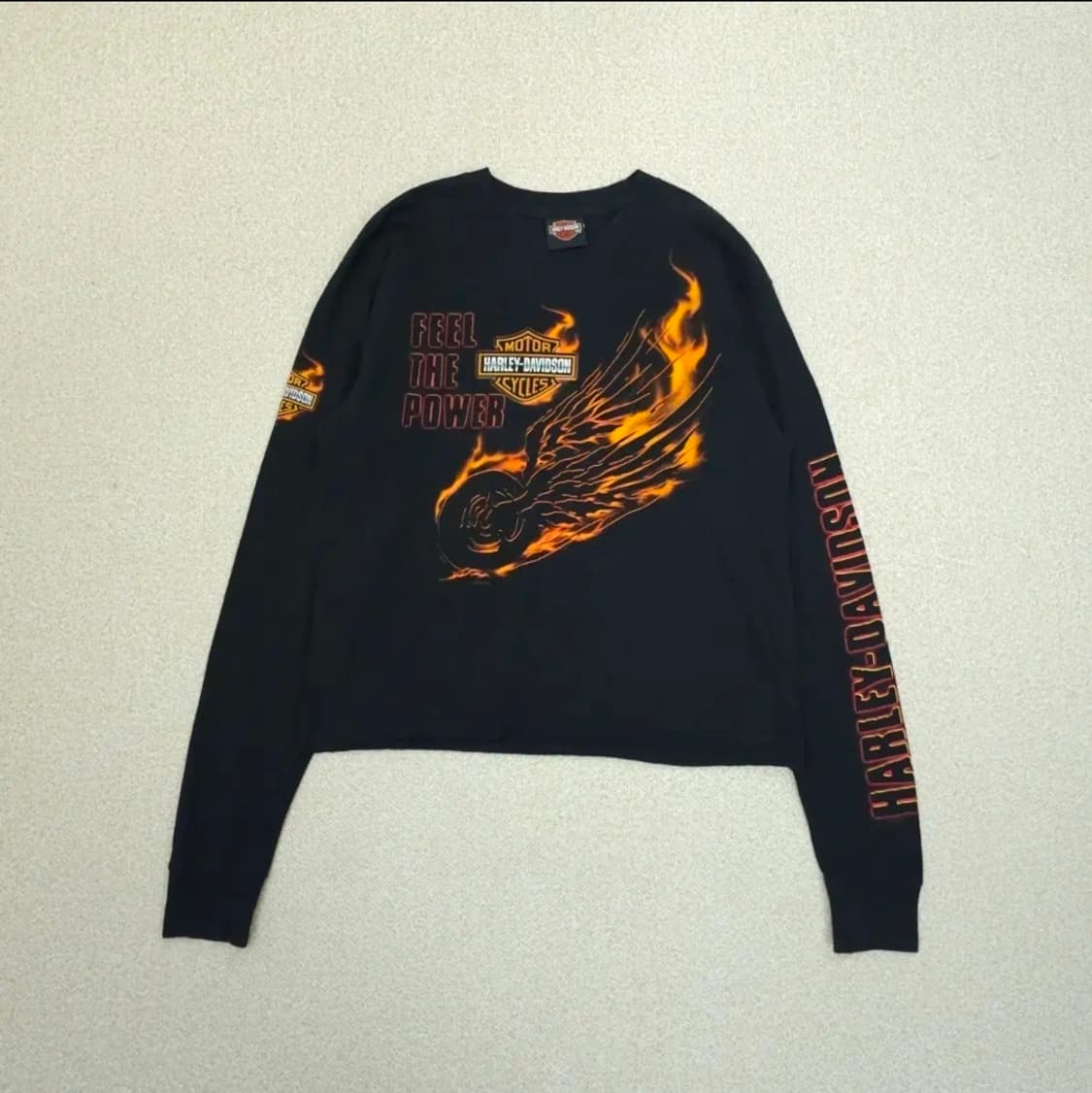 (M)할리데이비슨 여성 긴팔 빈티지 티셔츠 상품이미지3