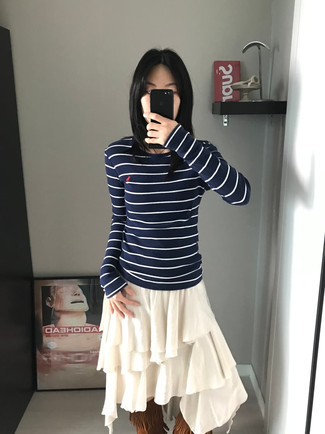 폴로 랄프로렌 포니로고 스트라이프 긴팔 롱슬리브티 상품이미지2