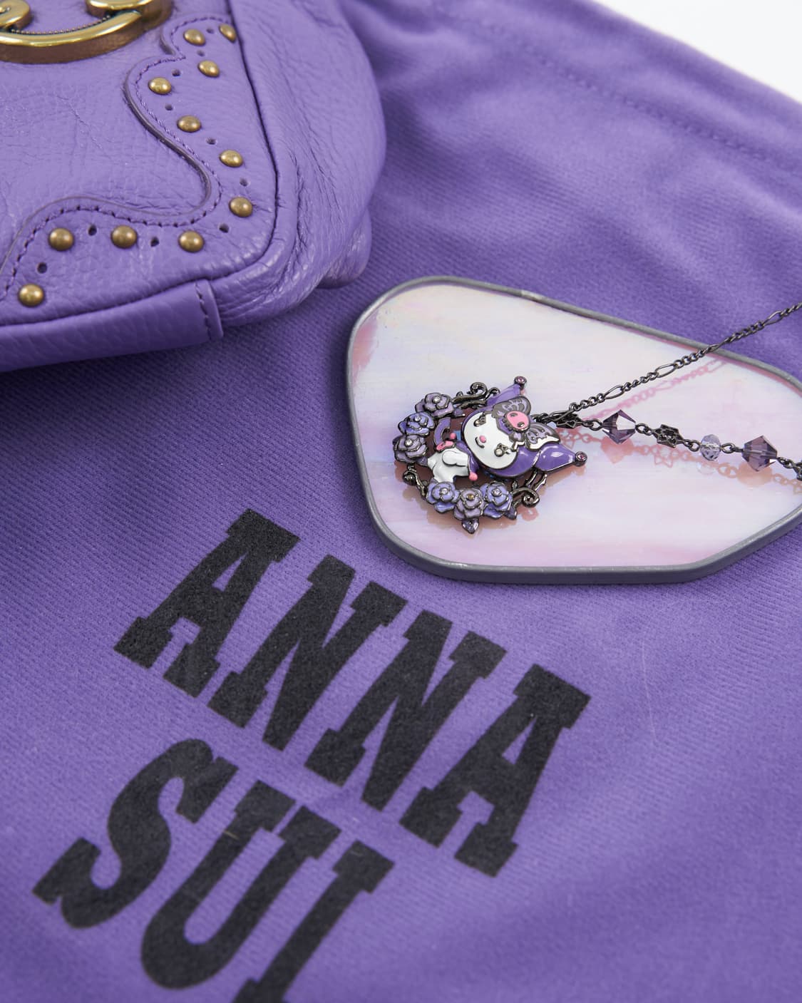 Anna Sui & Kuromi 콜라보 에디션 빅 팬던트 목걸이 상품이미지2