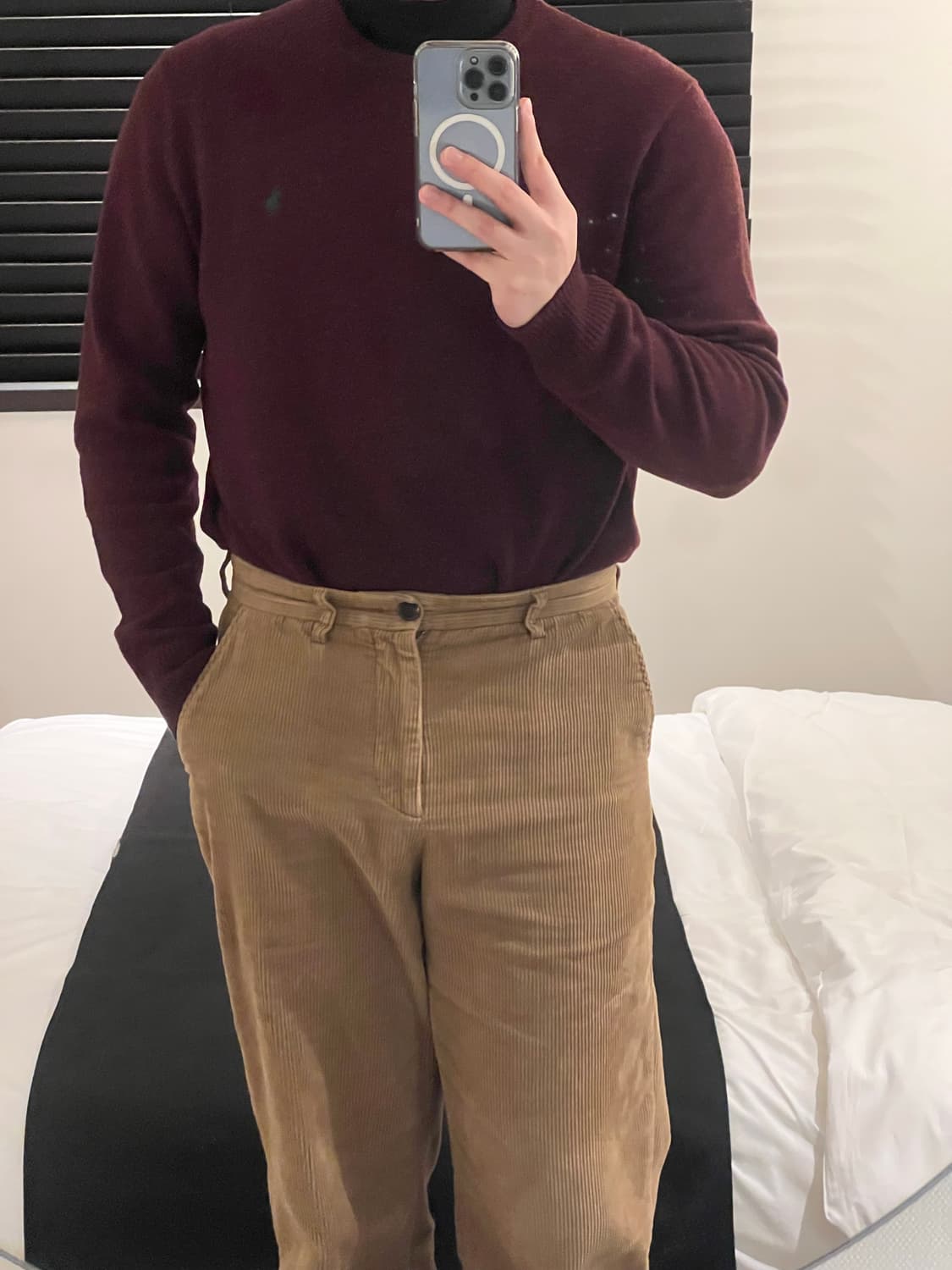 폴로 버건디 울 니트 상품이미지7