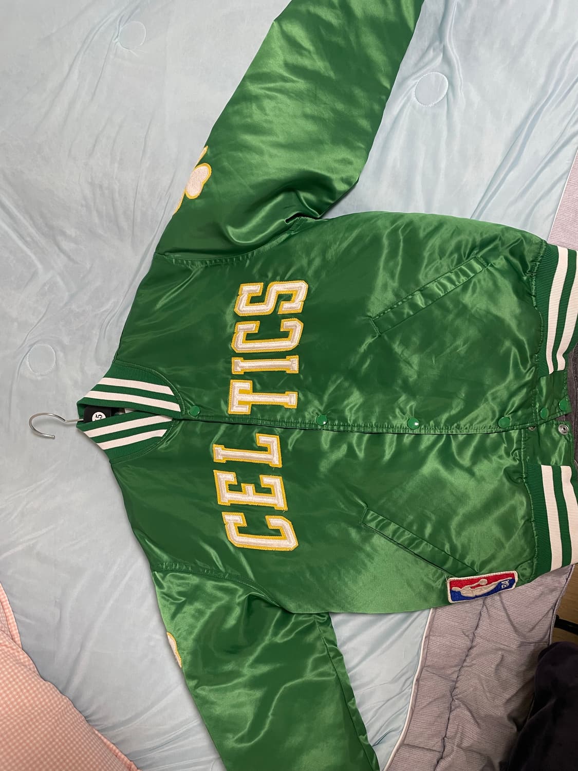 빈티지 90s 스타터xNBA 보스턴 셀틱스 바시티 자켓(m) 상품이미지1