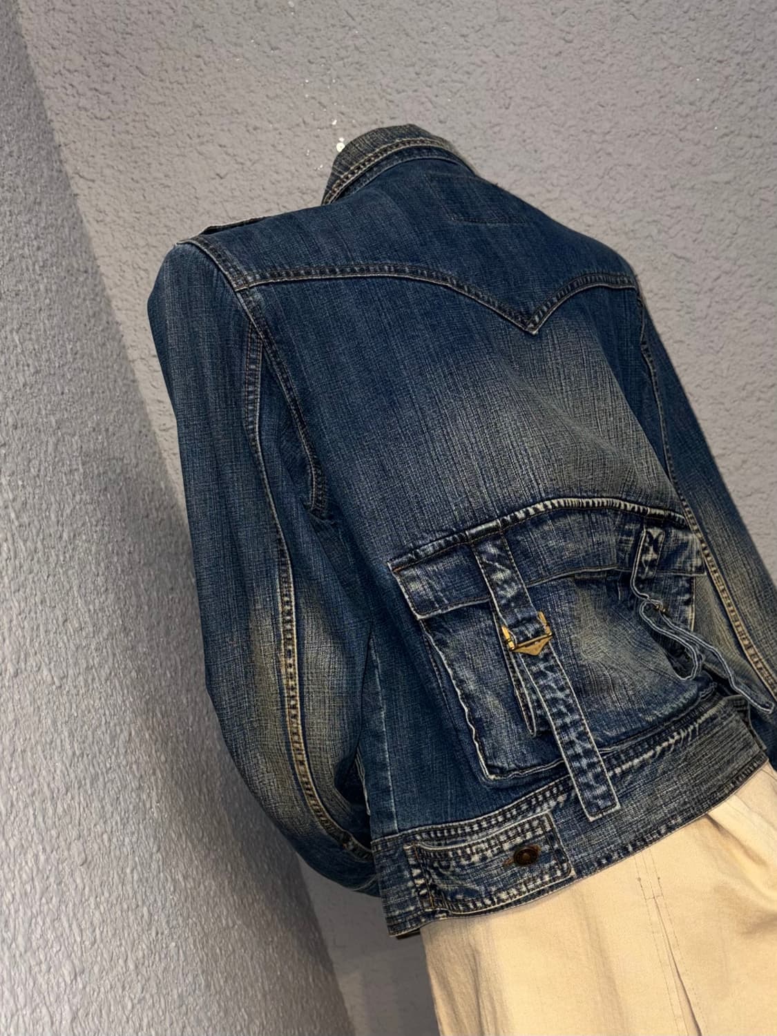 워시드 포켓 데님자켓 상품이미지6