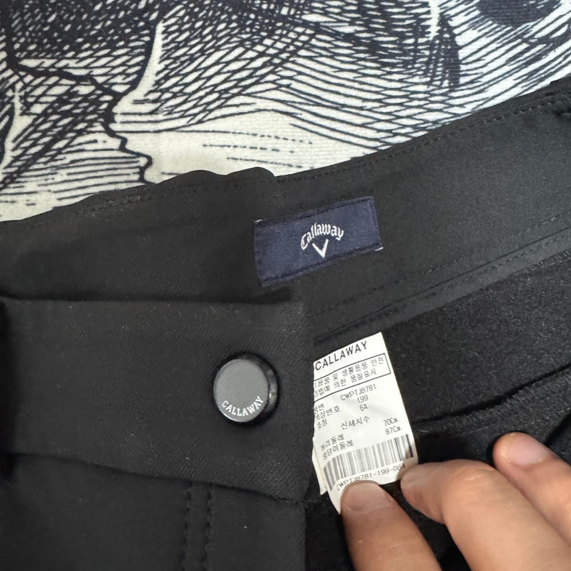 캘러웨이 기모 골프팬츠 여성 64 사이즈  상품이미지2