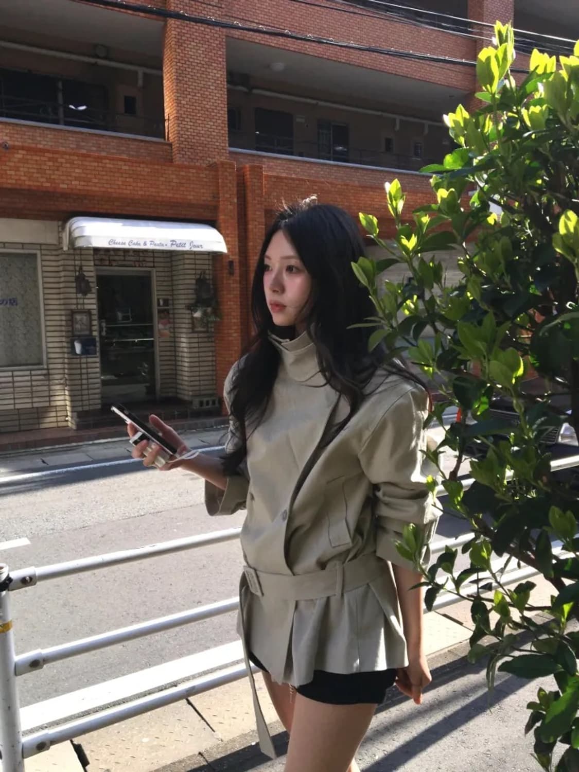 blackup 하프 하이넥 트렌치 자켓 코트  상품이미지5