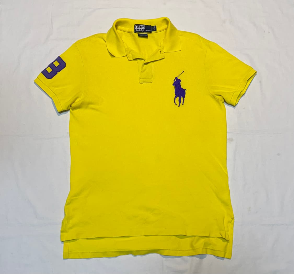 폴로 랄프로렌 빅포니 치프키프 브라질깔 카라티 옐로우 상품이미지1