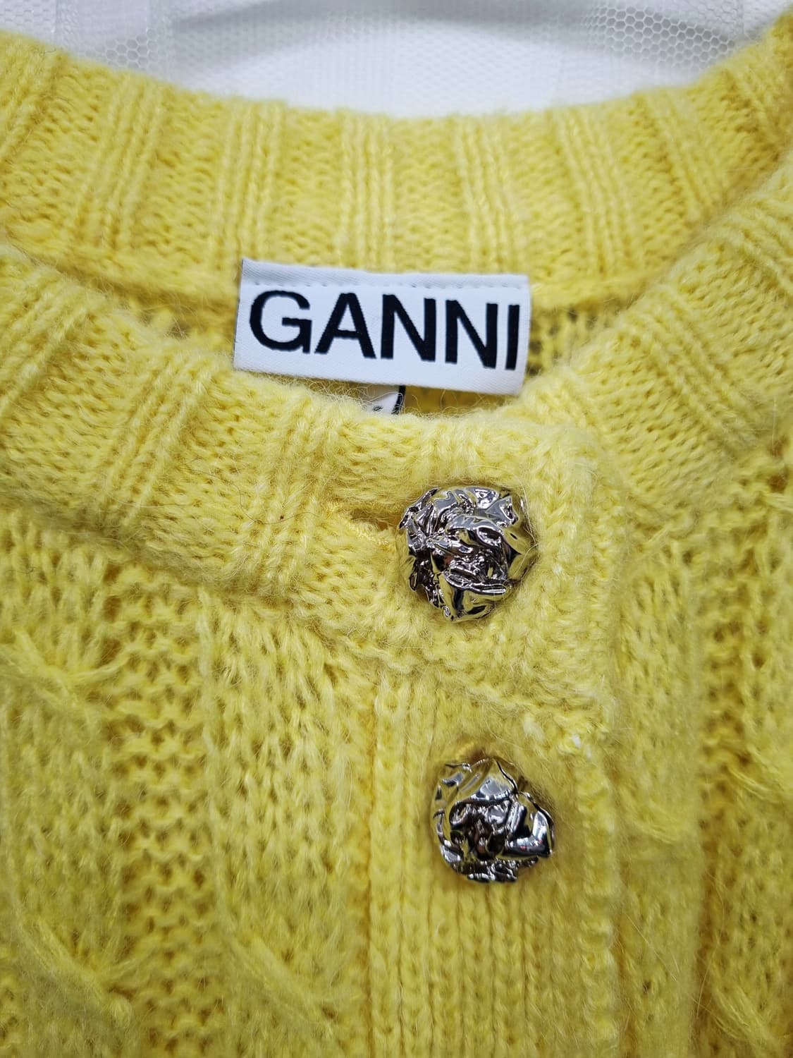 정품)  가니 모헤어 니트 가디건  상품이미지4