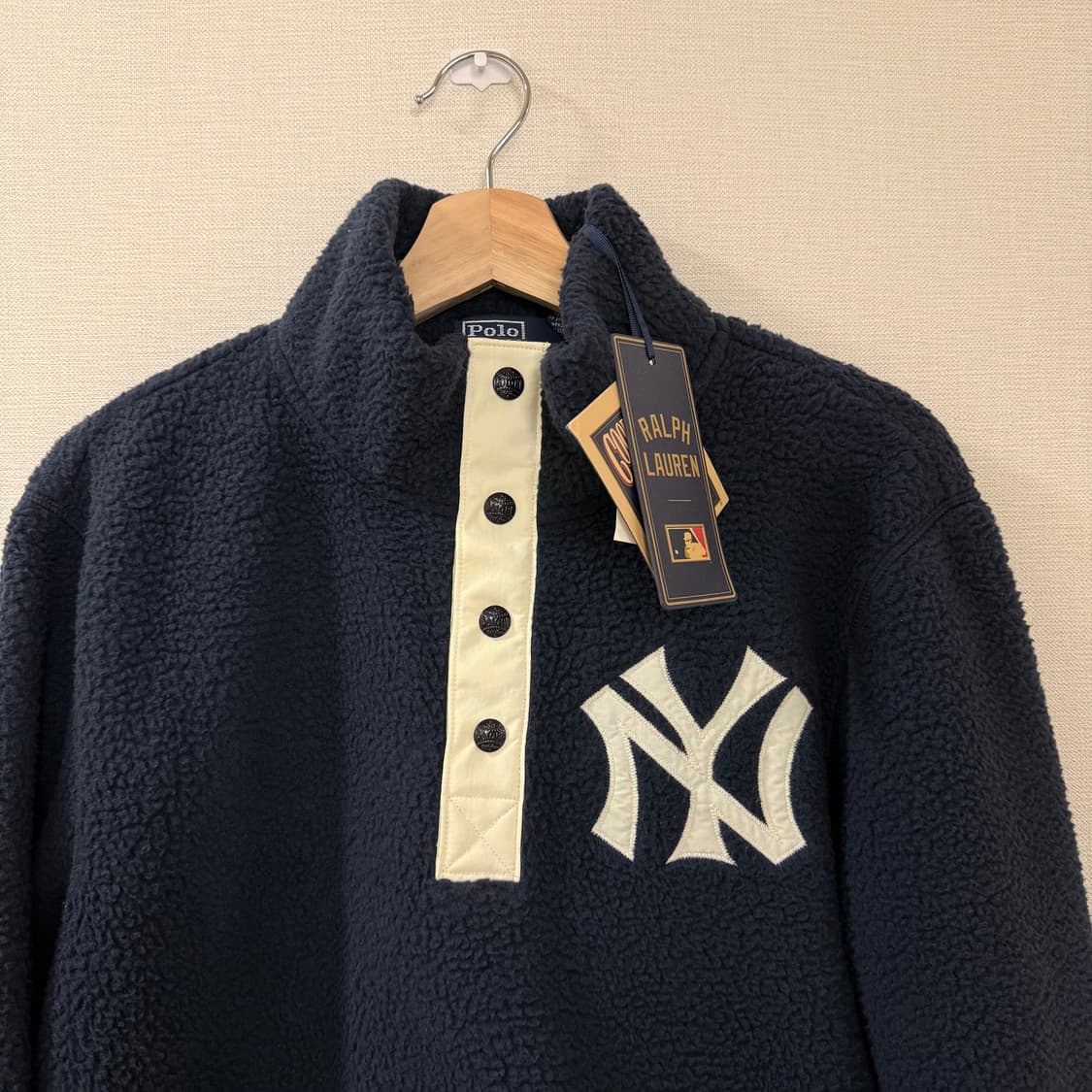 [S] 폴로 랄프로렌 X MLB 양키스 플리스 네이비 상품이미지3