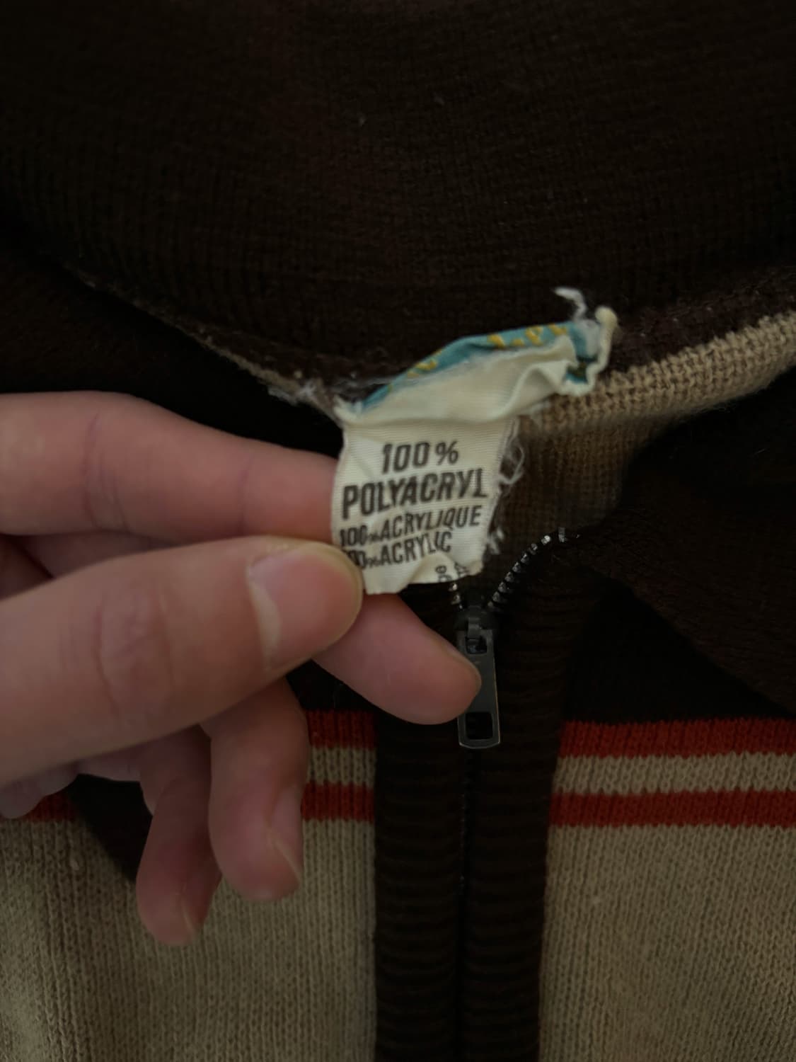 메이드 인 이태리 빈티지 니트집업 상품이미지5