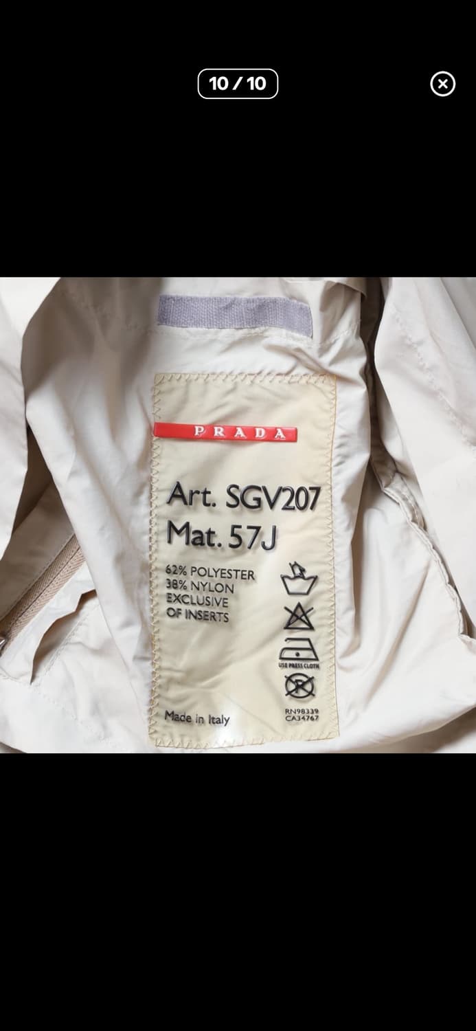 프라다 90's Prada Polyester Windbreaker 상품이미지7