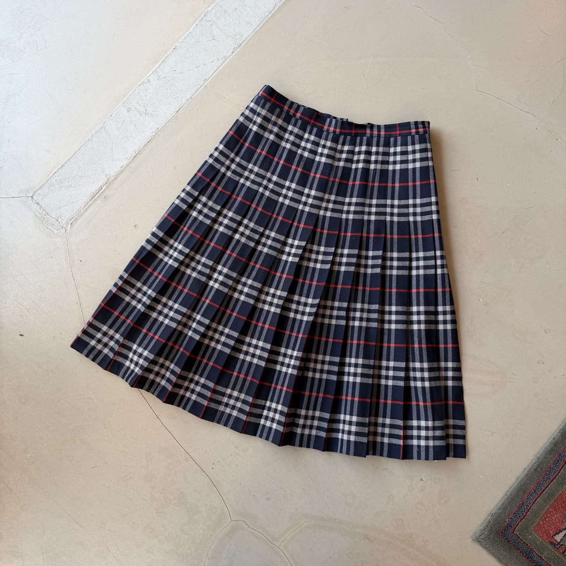 버버리 노바체크 울 스커트 상품이미지2