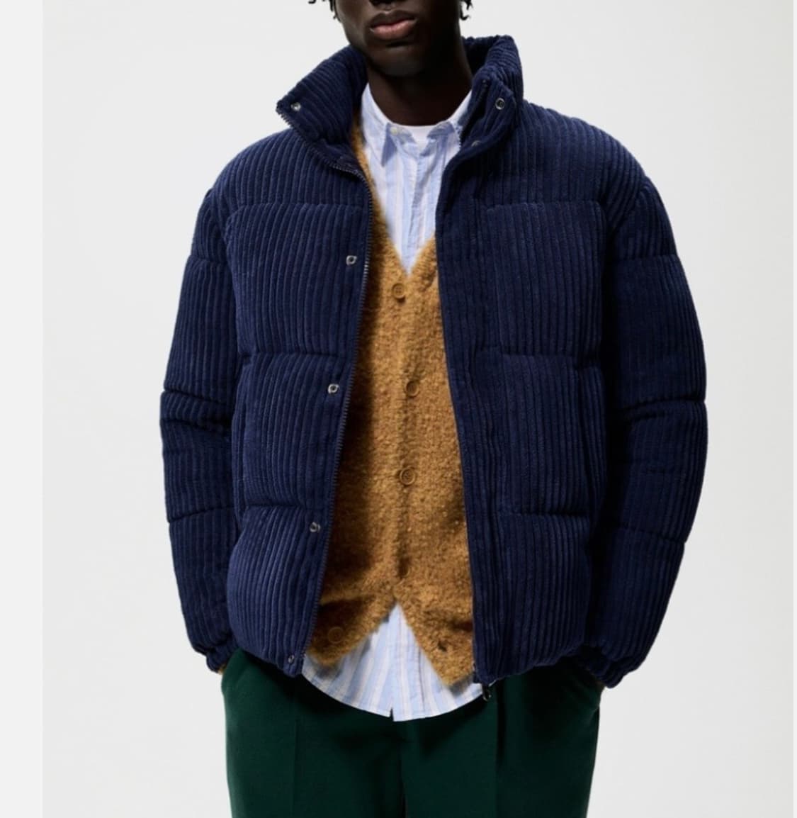 자라 코듀로이 패딩 L 상품이미지1