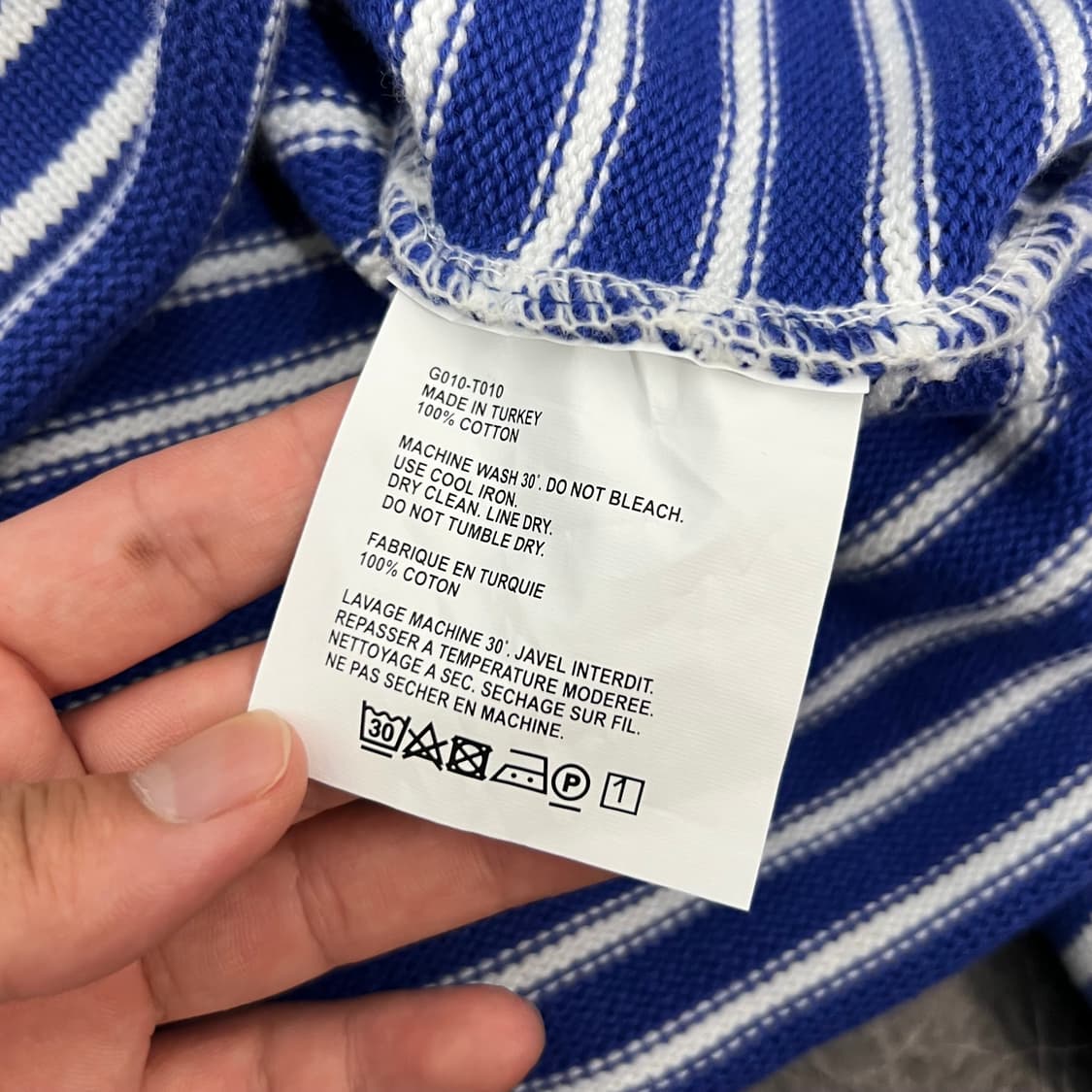고샤 루브친스키 17ss 스트라이프 오버사이즈 코튼 니트 상품이미지6