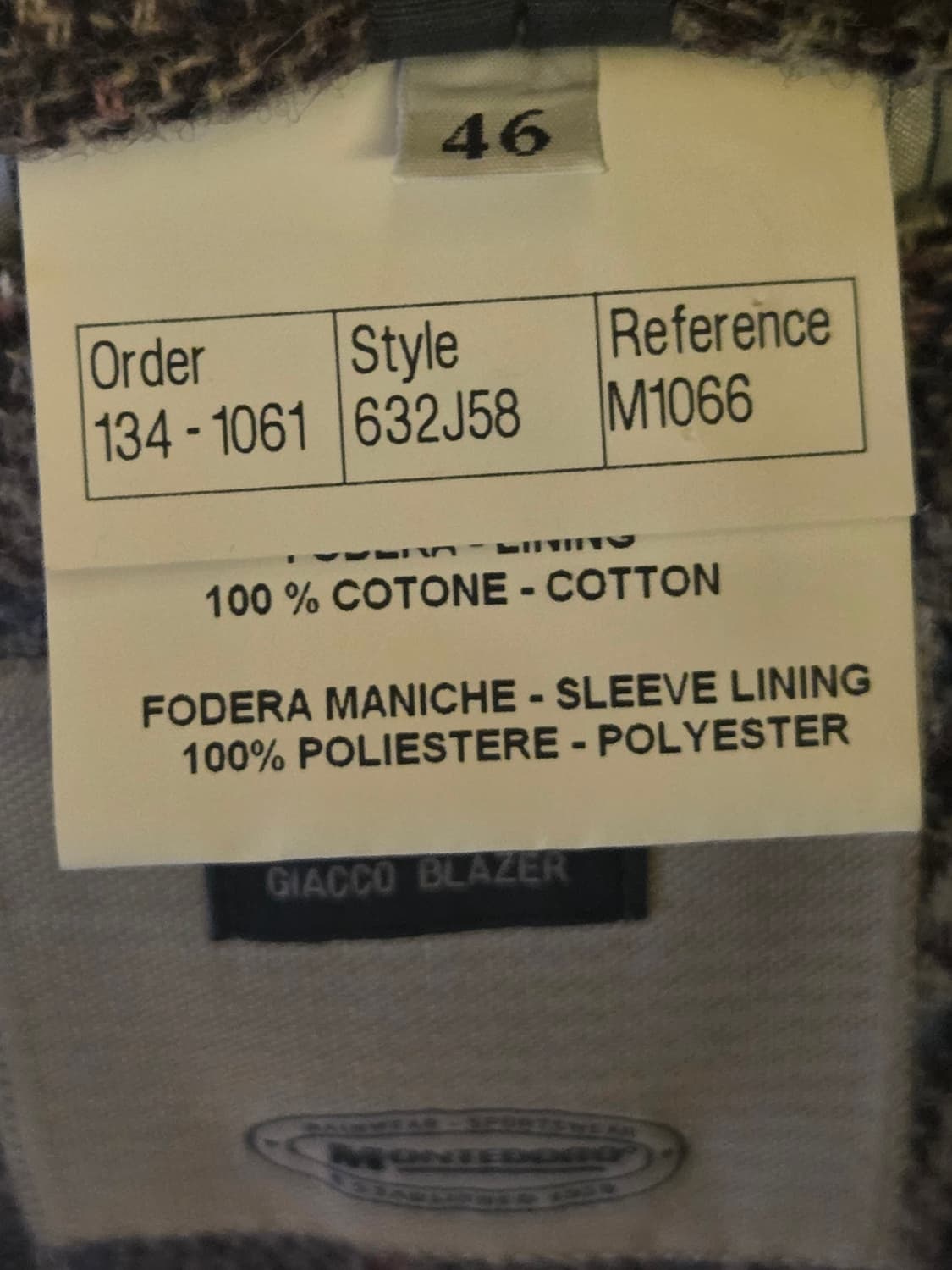 몬테도로 자켓  상품이미지4