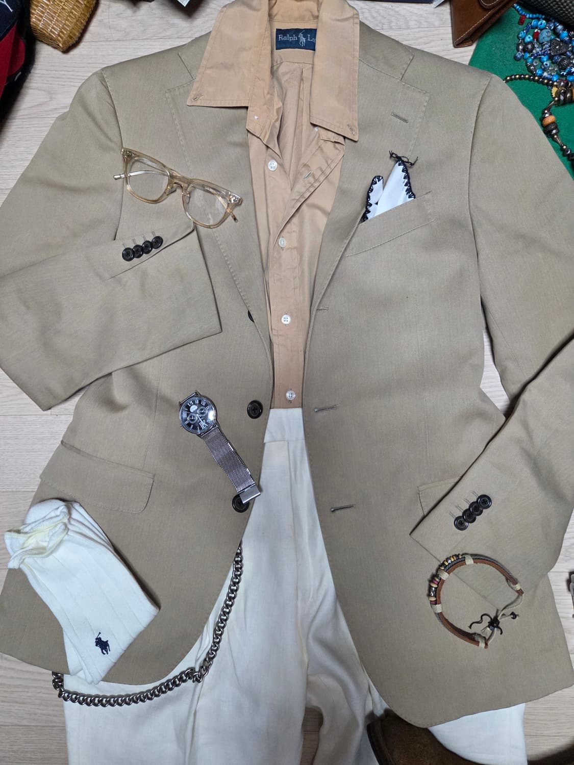 (ITALY)BOONTHE SHOP 헤링본 자켓 수트 블레이저 정장 상품이미지1