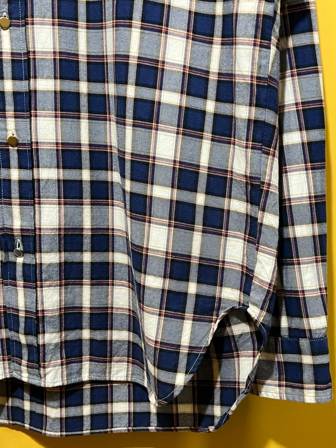 [100] 지오송지오 체크 남방 오버핏 셔츠 간절기 레이어드 플란넬 상품이미지6