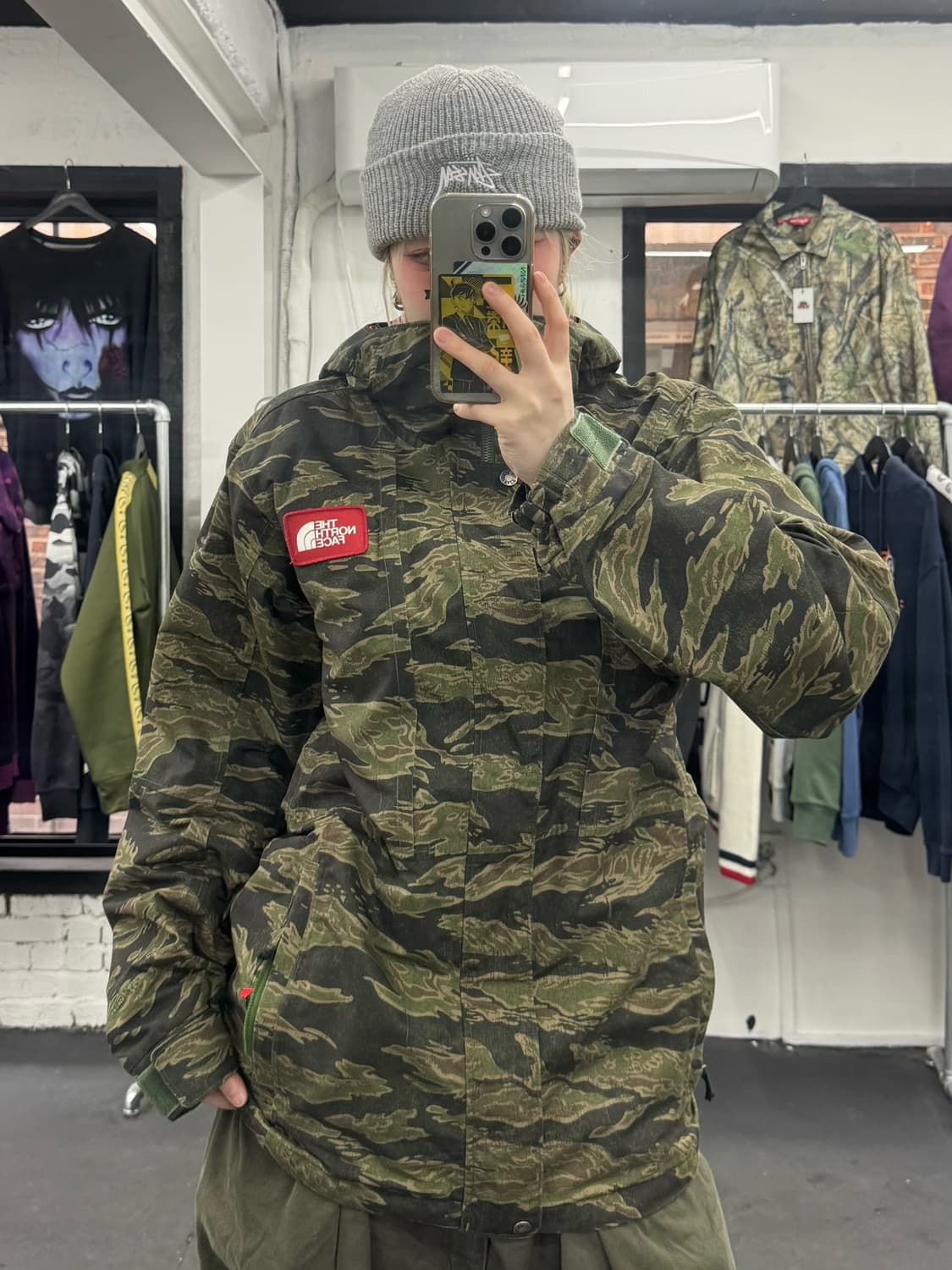 노스페이스 타이거카모 헌팅 바람막이 상품이미지1