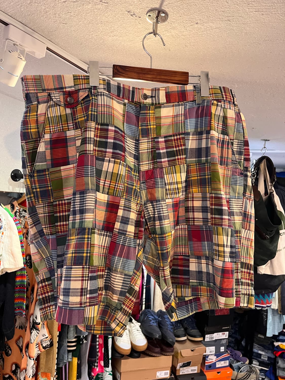 폴로 랄프로렌 패치워크 마드라스 쇼츠 상품이미지2