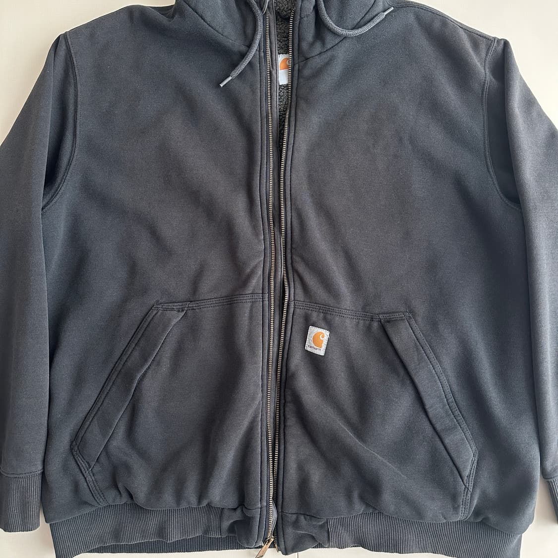 칼하트 레인디펜드 쉐르파 후드집업 2XL 멕시코제 상품이미지2