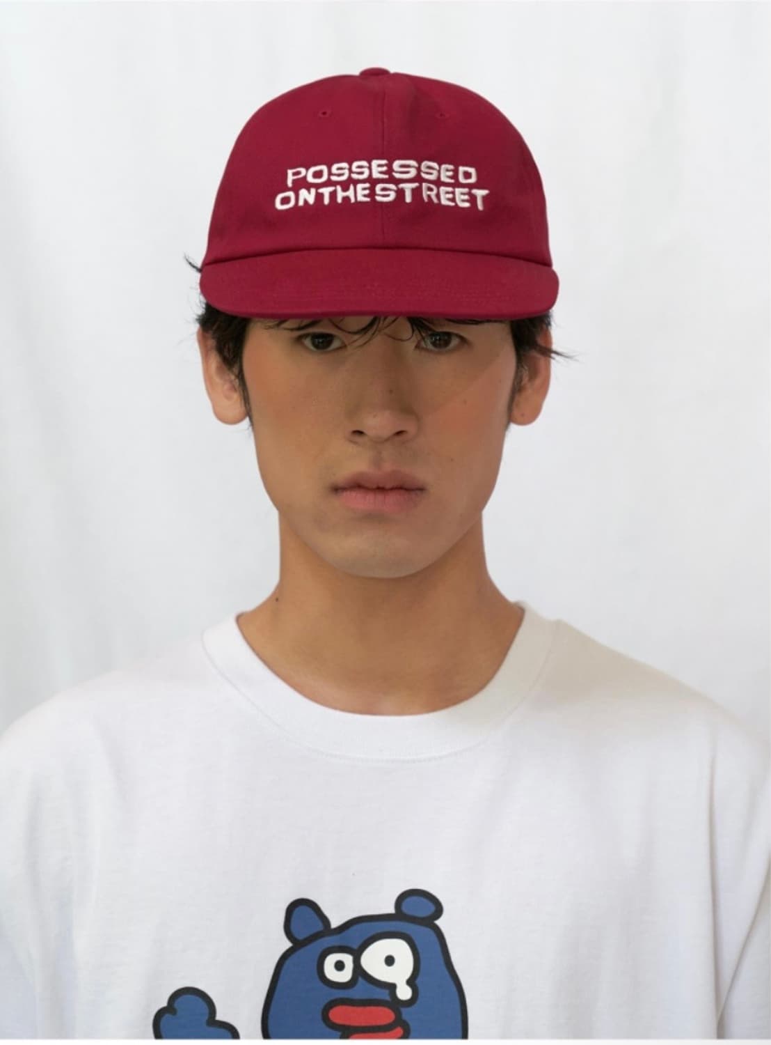 POTS) P.L LOGO 6PANEL CAP [RED] 상품이미지1