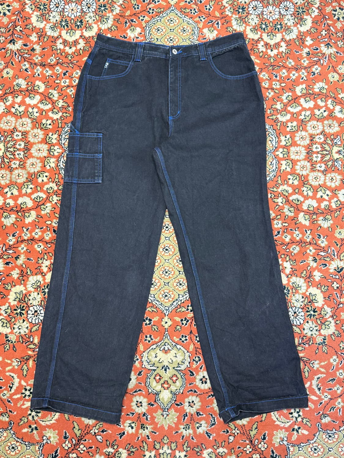 게스 USA 빈티지 싱글니 카펜터 팬츠 블랙 (35) 상품이미지1