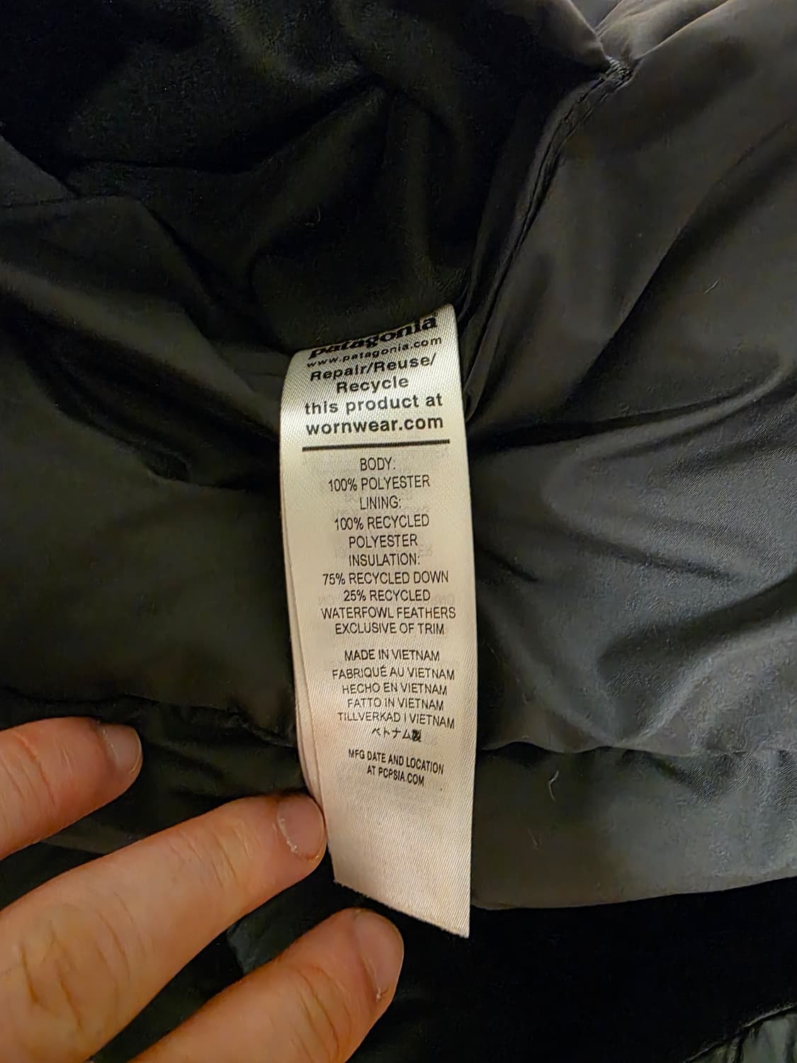 파타고니아 리버시블 사일런트 패딩 XL 브라운/다크그레이 상품이미지5
