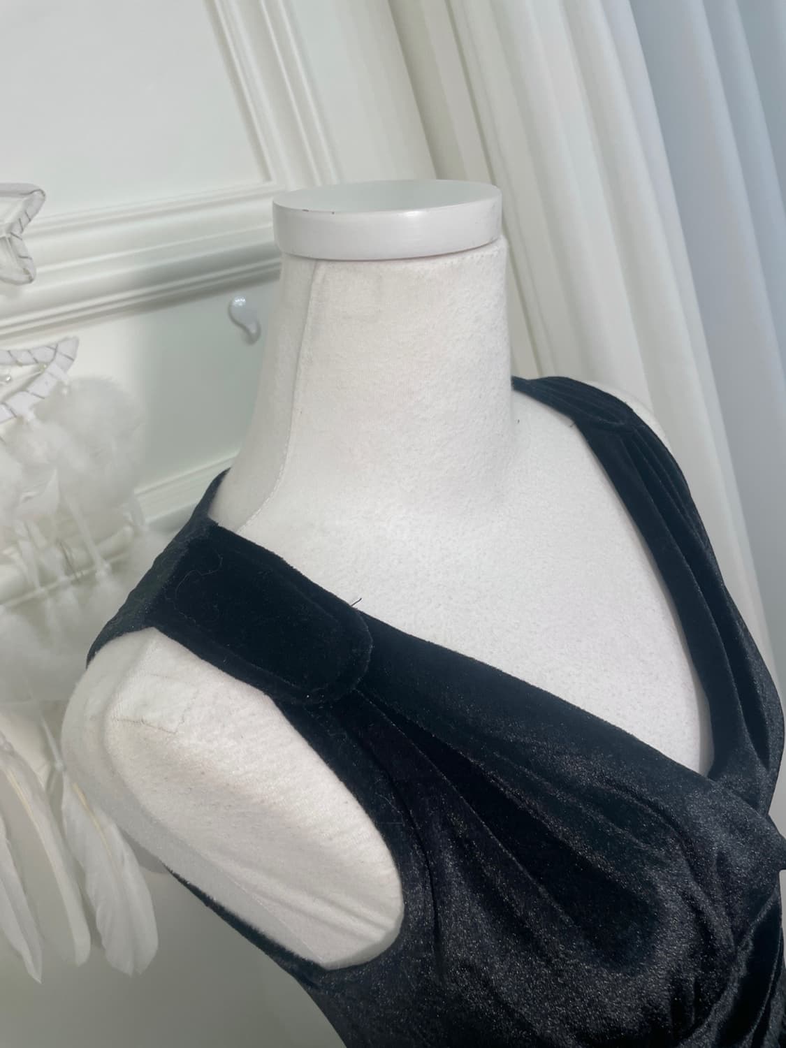 black velvet shirring pleats lovely opc 상품이미지6