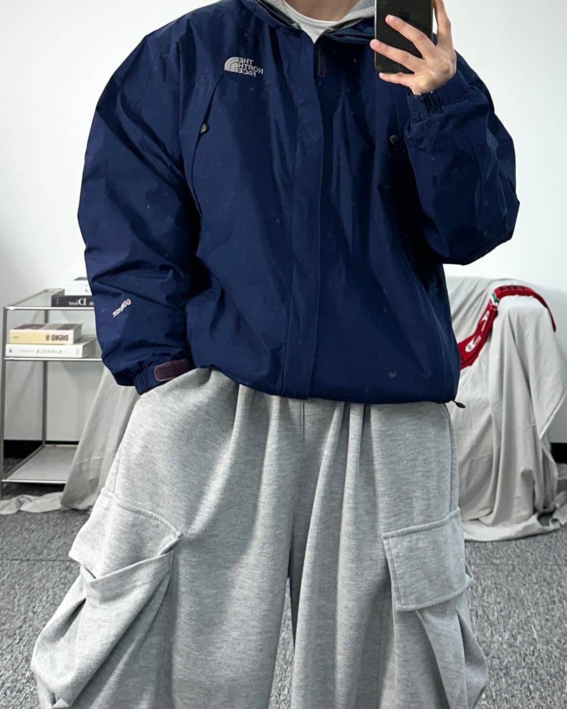 노스페이스 딥 네이비 고어텍스 바람막이 L 상품이미지3