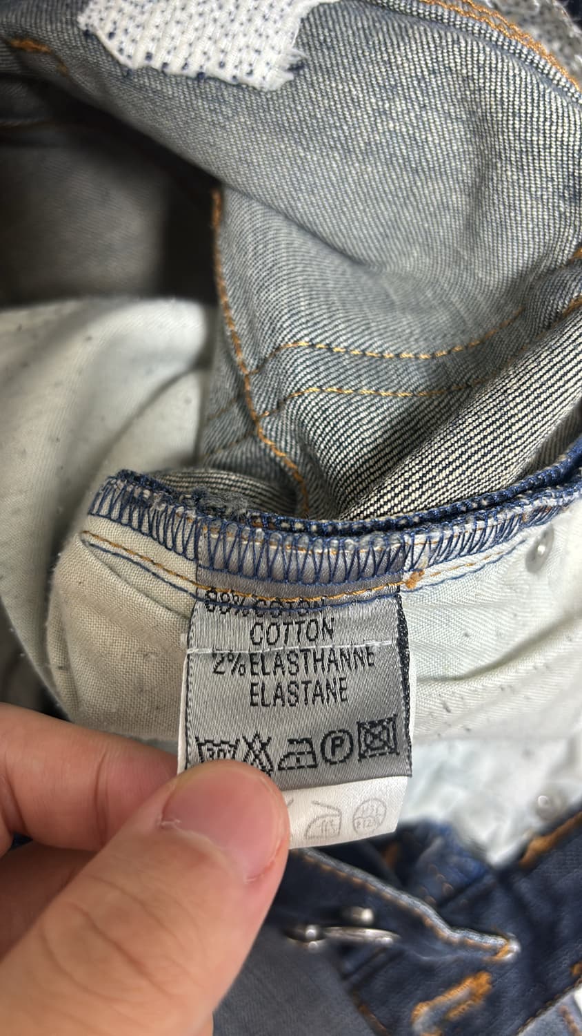 디올옴므 08aw 커스텀 제이크 데님진 27사이즈 상품이미지5