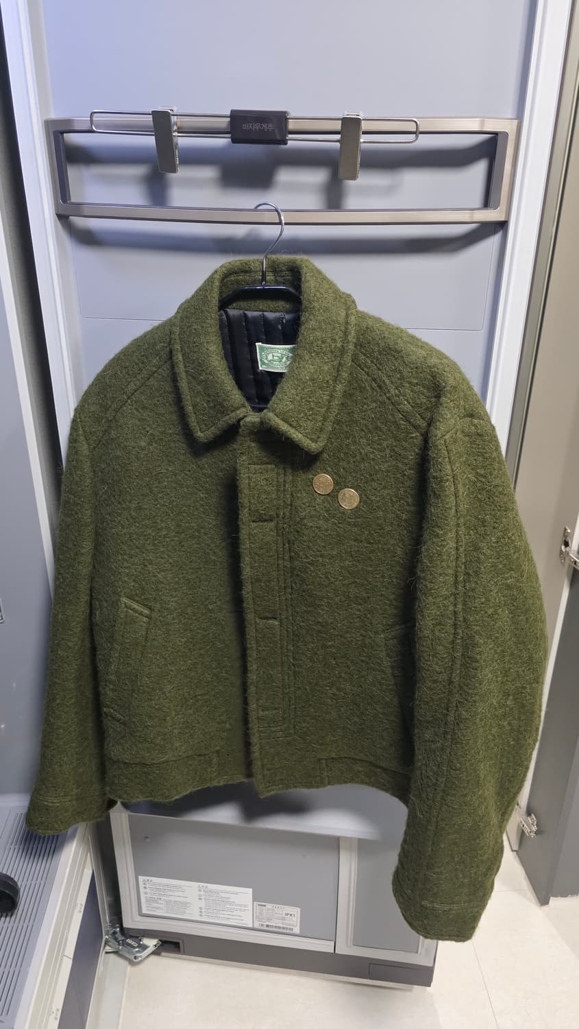 STU 밴딩자켓 그린 L사이즈 상품이미지1