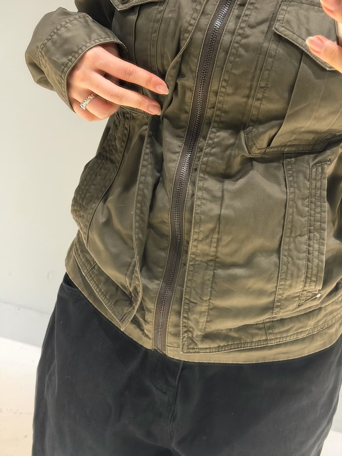 high-neck pocket detail jacket 상품이미지5