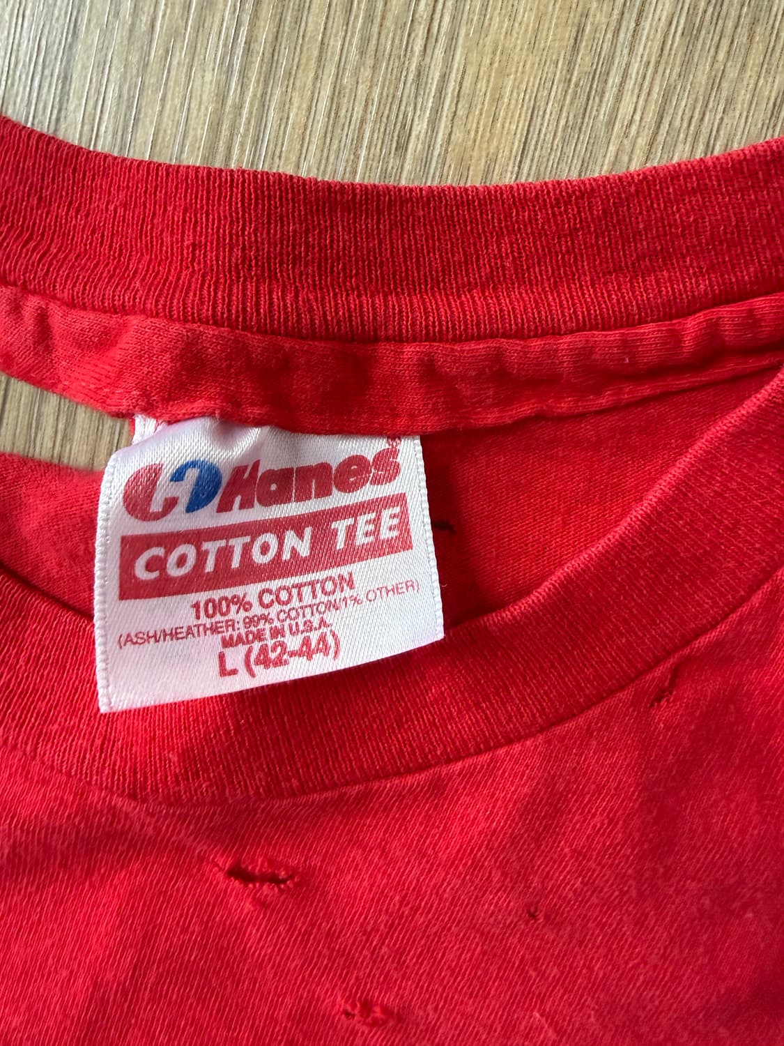 90s made in usa 헤인즈 디스 커스텀 티셔츠 상품이미지3