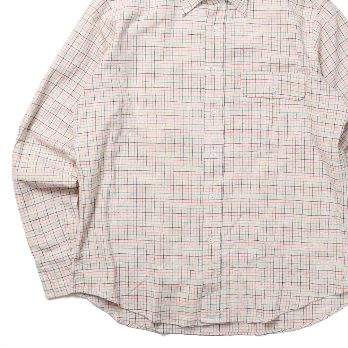 Drake's Linen Blended Check Pattern Shir 상품이미지3