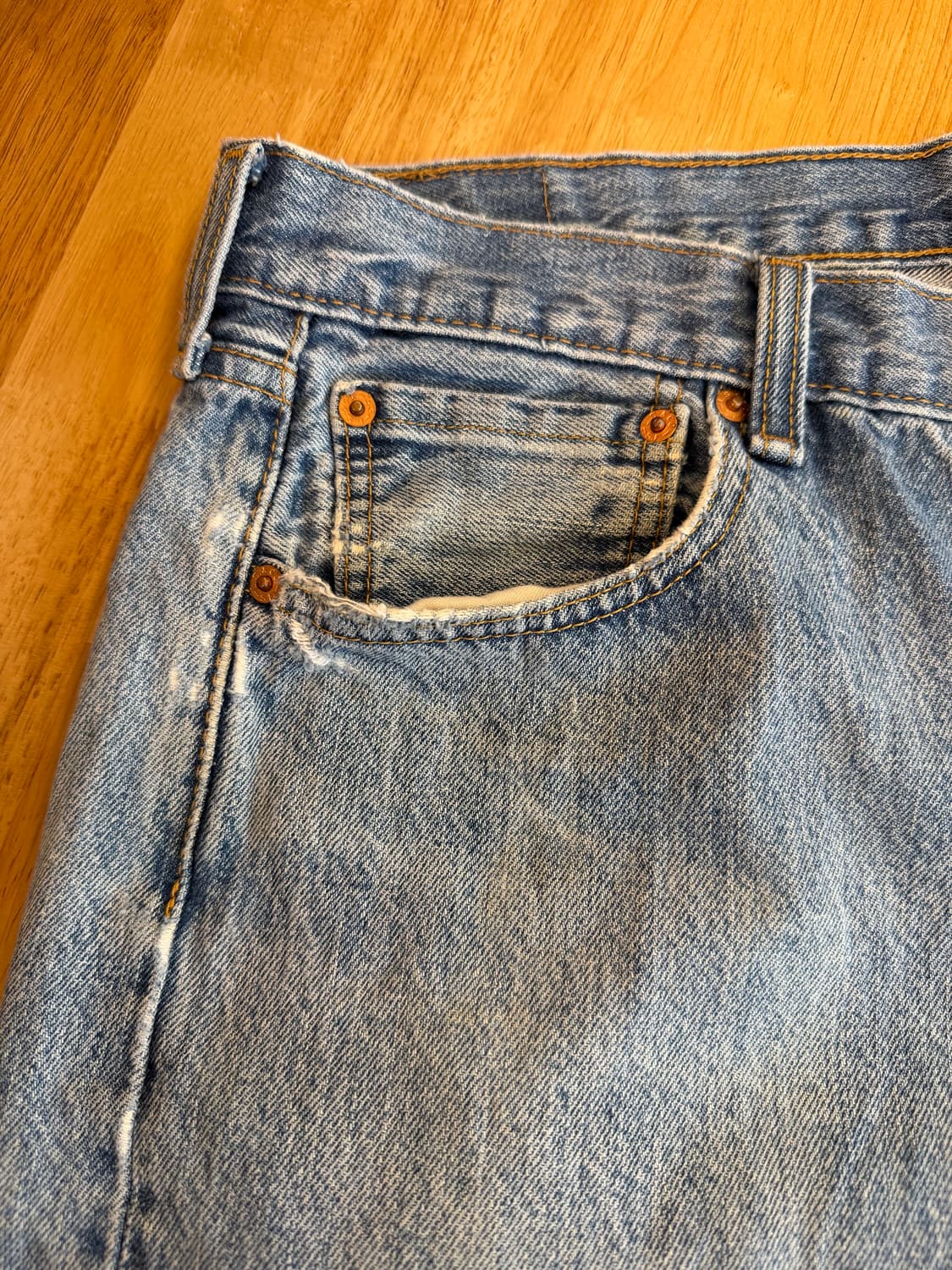 리바이스 501 블랭크탭 빈티지워싱 상품이미지3