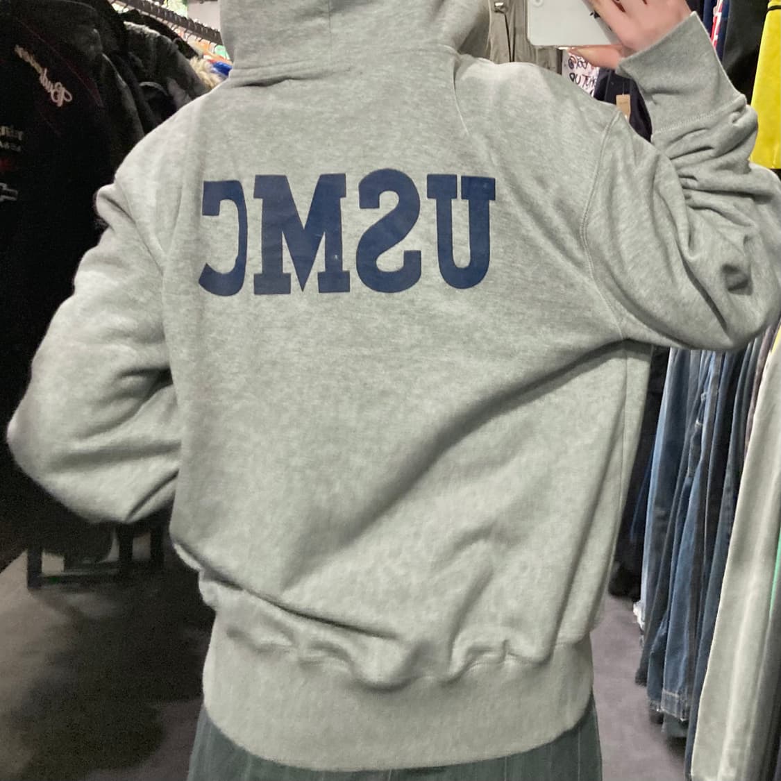 [IM] 올드크로우 USMC 밀리터리 후드집업 그레이 상품이미지7