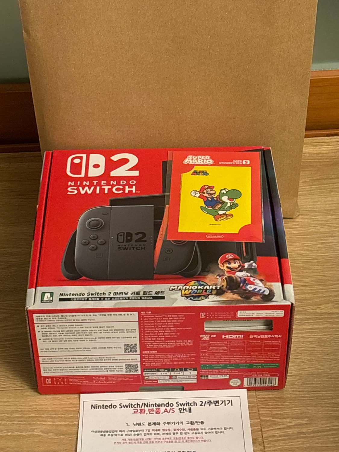 미개봉 새상품) 닌텐도 스위치 2 마리오카트월드 에디션 상품이미지1