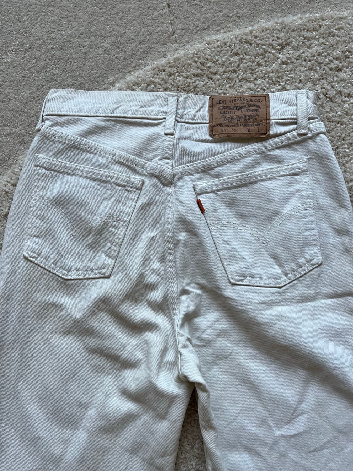 90s Levi's 881 오렌지탭 커팅 데님 쇼츠 (28-29) 상품이미지9