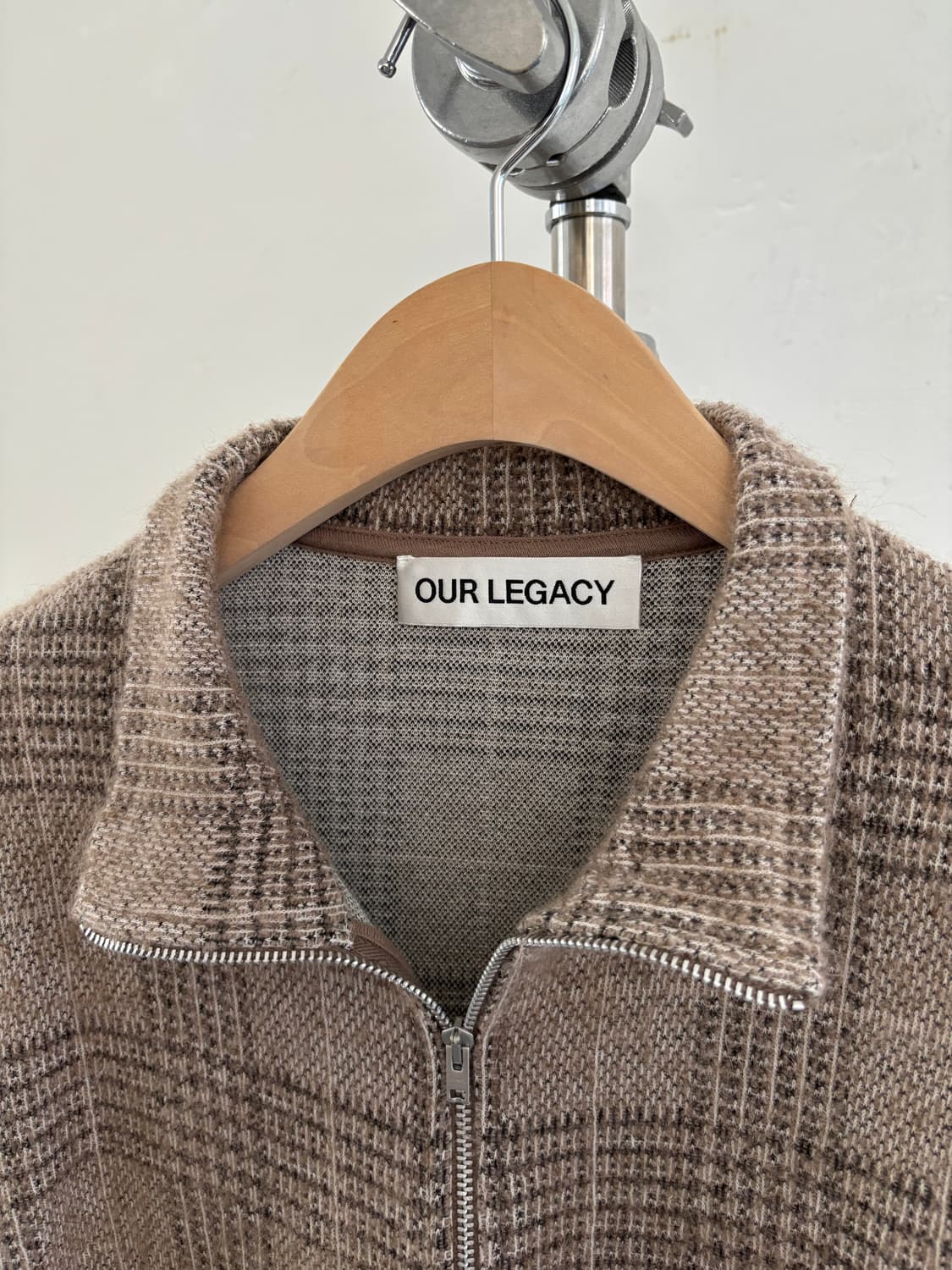 Our Legacy 아워레가시 슈렁큰 하운드 투스 체크 풀 집업  상품이미지6