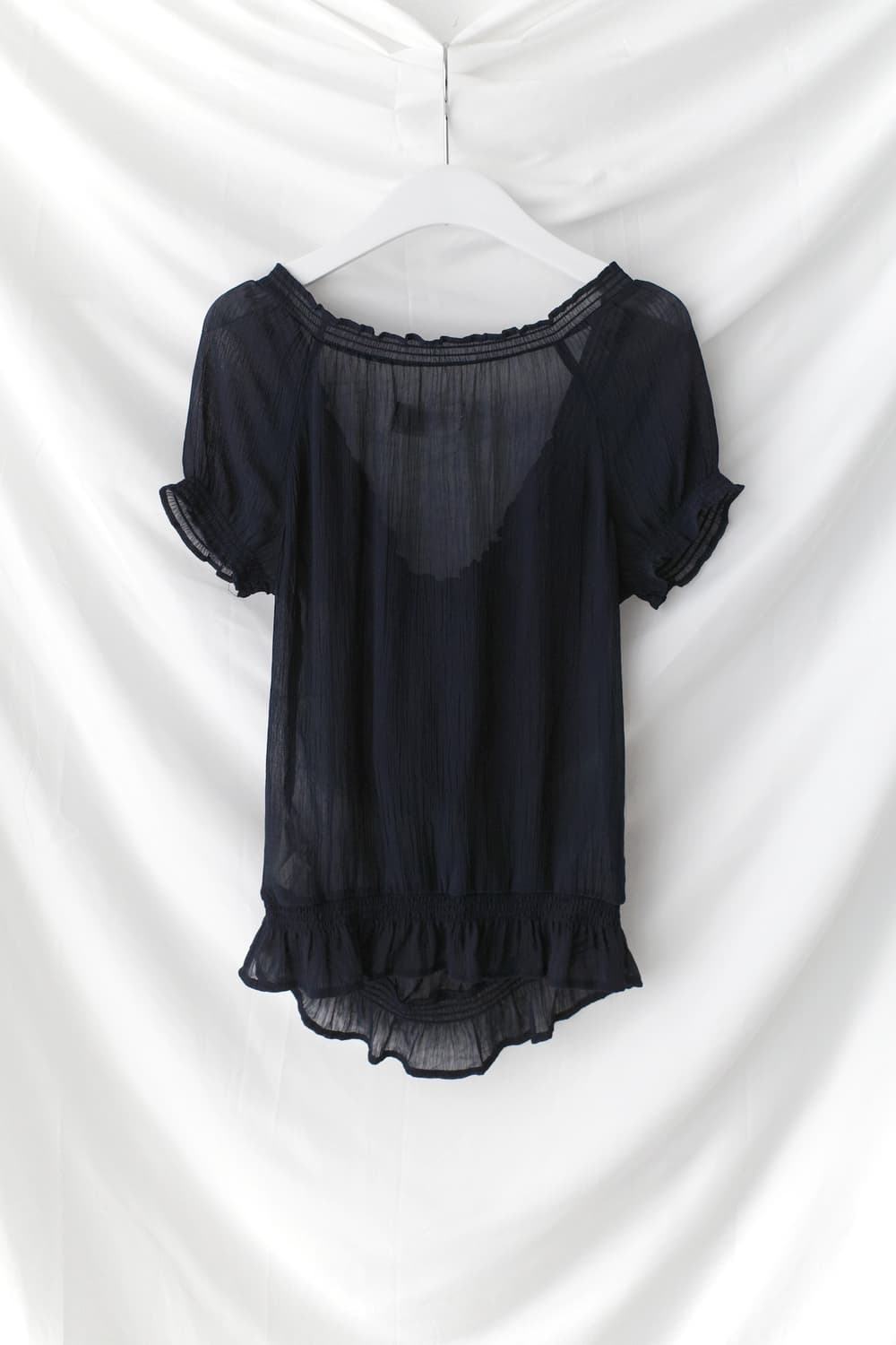 abercrombie) frill half blouse  상품이미지2