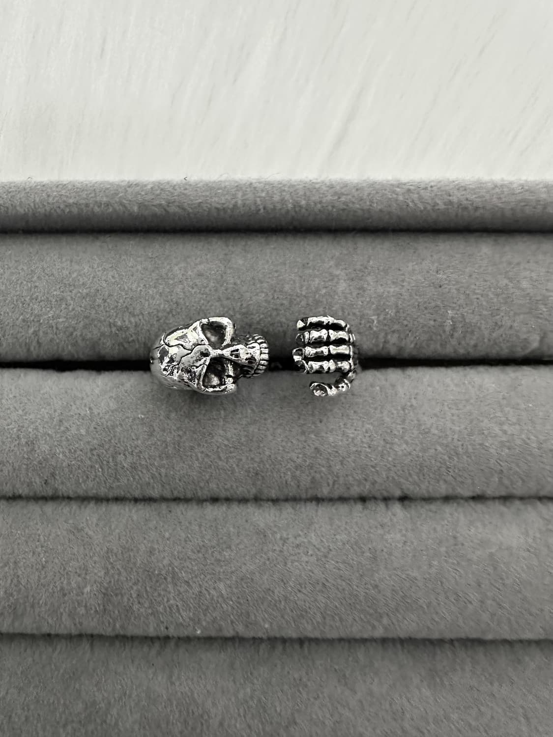 오리엔탈 고스펑크 해골 반지 상품이미지1