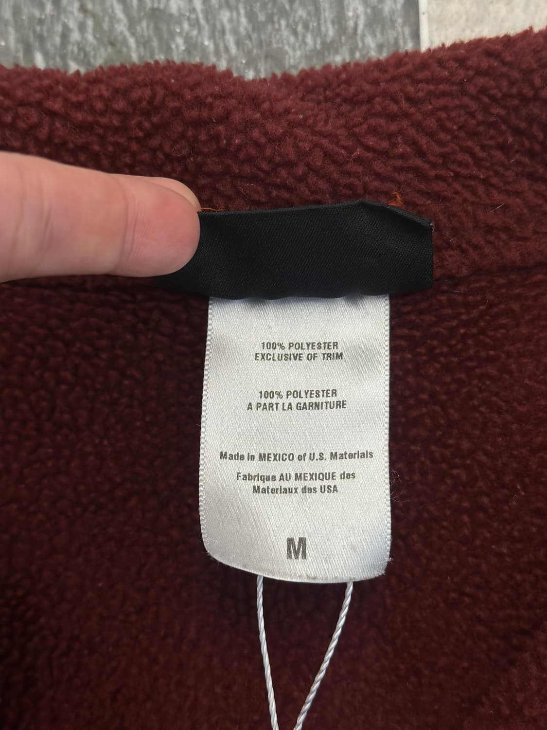 파타고니아 00s 신칠라 버건디 마수피얼 플리스  상품이미지9