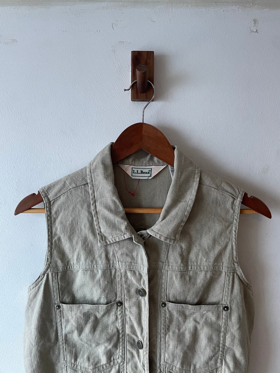 80-90‘s Vintage L.L.Bean Linen Work Vest 상품이미지1