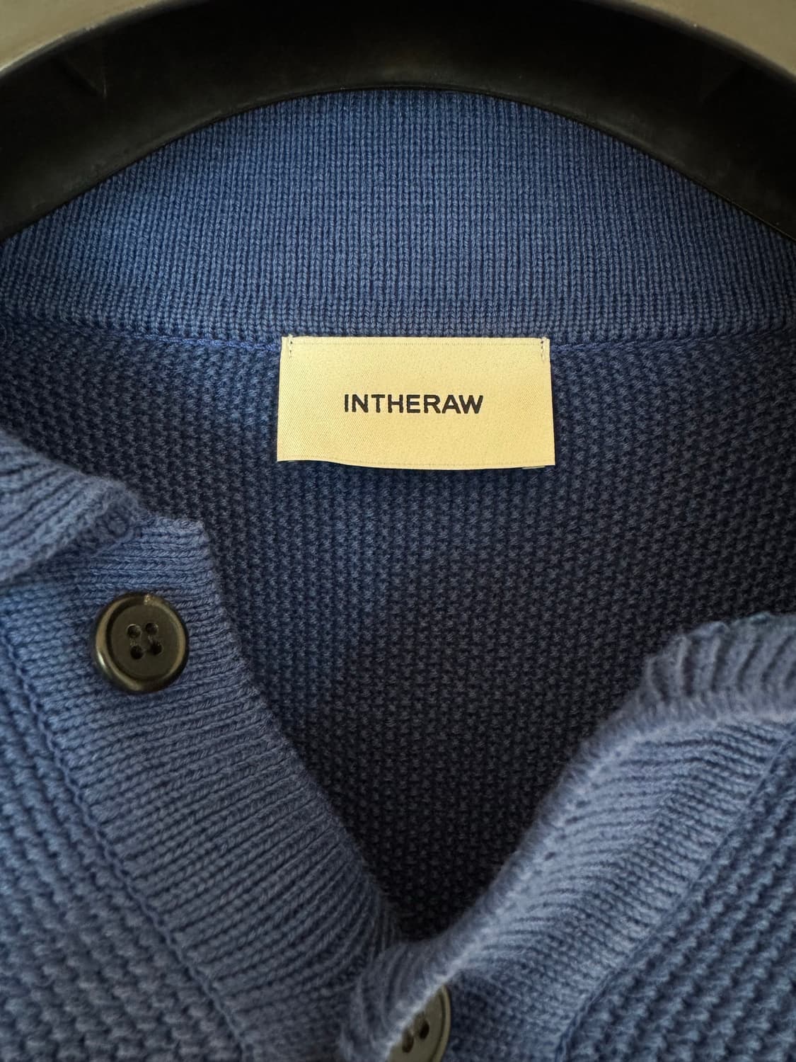 인더로우 코튼 실크 니트 폴로 블루 3사이즈 상품이미지7