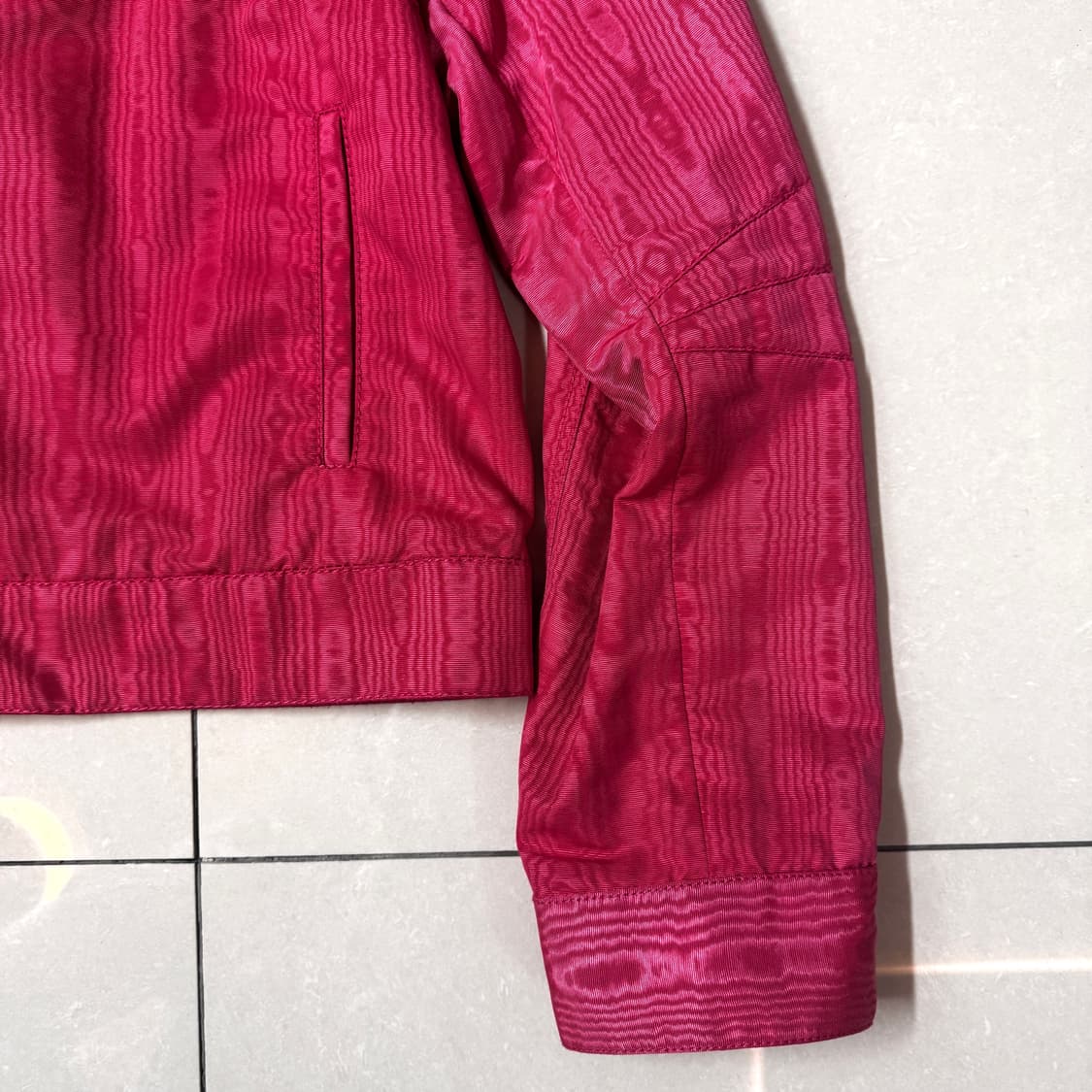 마린세르 무아레 자켓 핑크 38 상품이미지5