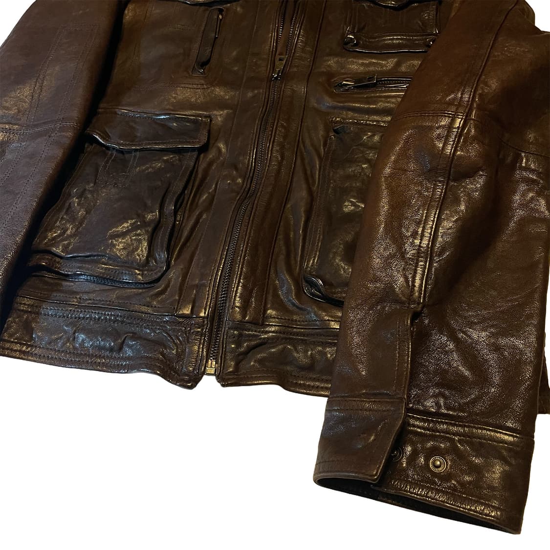 4포켓 이탈리안 레더 자켓  상품이미지3