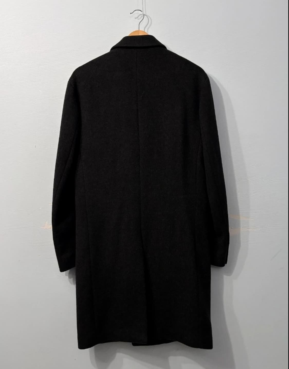 한섬 시스템SYSTEM 블랙 캐시미어 코트 95 상품이미지4